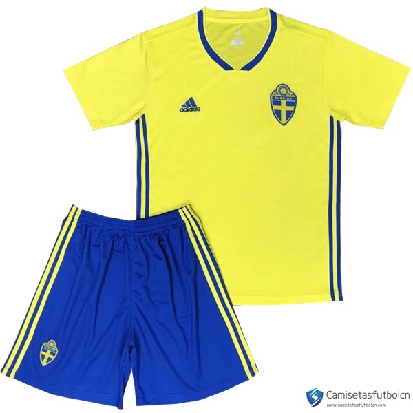 Camiseta Seleccion Suecia Niño Primera equipo 2018
